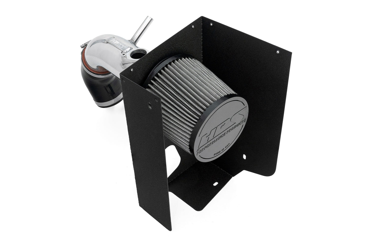 HPS Performance Air Intake Kit with Heat Shield, 2019-2025 Toyota RAV4 Hybrid 2.5L, Polished 827-768P