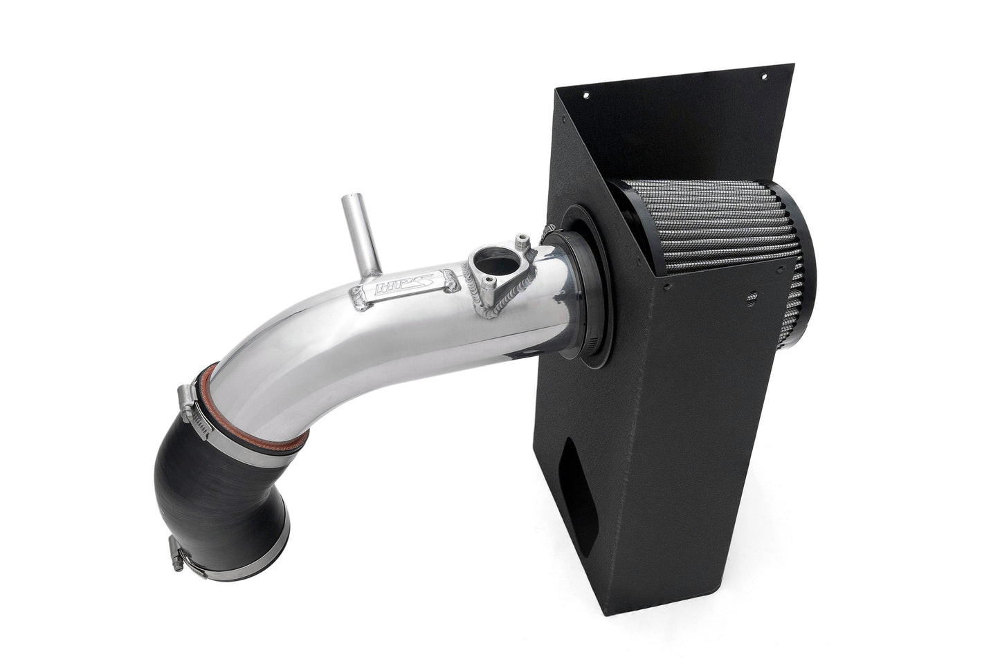 HPS Performance Air Intake Kit with Heat Shield, 2019-2025 Toyota RAV4 Hybrid 2.5L, Polished 827-768P