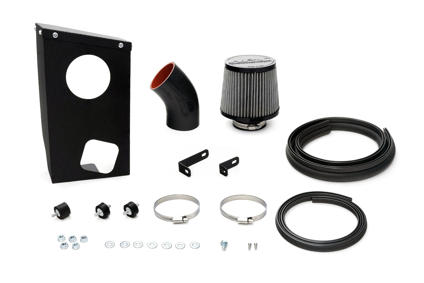 HPS Performance Air Intake Kit with Heat Shield, 2019-2025 Toyota RAV4 Hybrid 2.5L, Blue 827-768BL