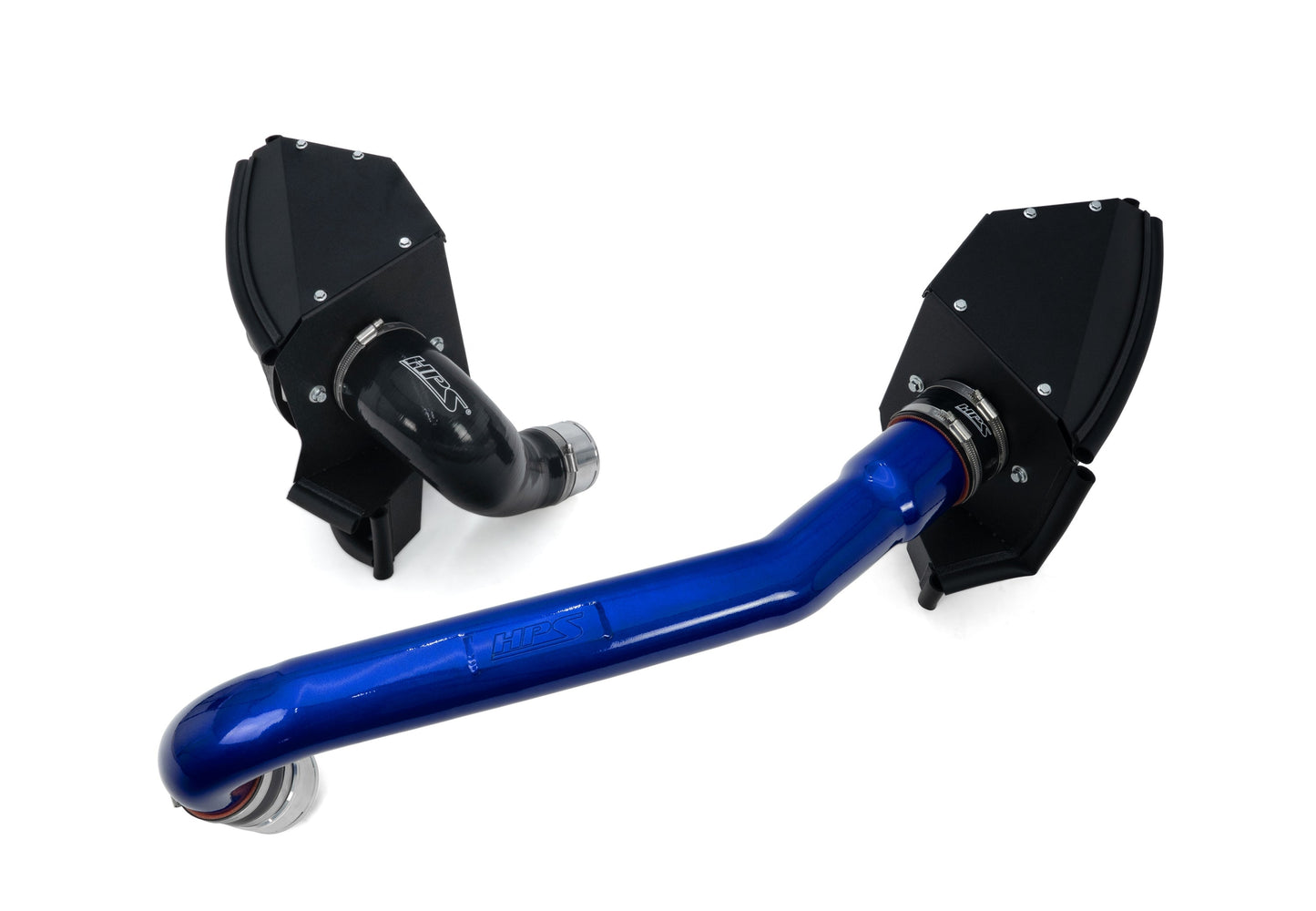 HPS Performance Air Intake Kit with Heat Shield, 2021-2025 BMW M3 G80 3.0L Turbo, Blue 827-772BL