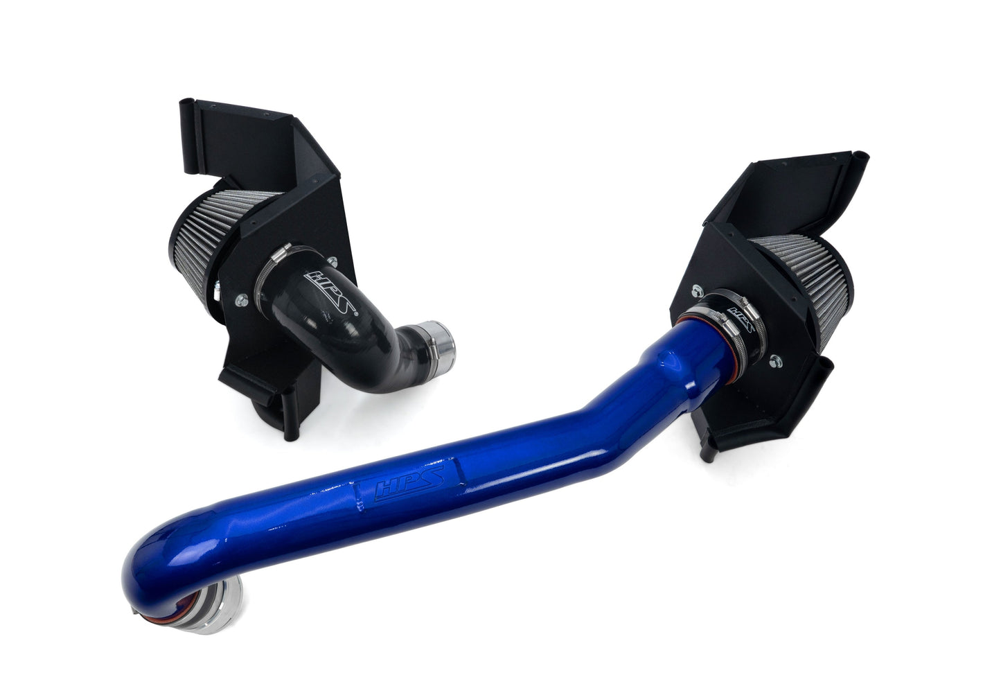 HPS Performance Air Intake Kit with Heat Shield, 2021-2025 BMW M3 G80 3.0L Turbo, Blue 827-772BL