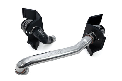 HPS Performance Air Intake Kit with Heat Shield, 2021-2025 BMW M4 G82 G83 3.0L Turbo, Polished 827-772P