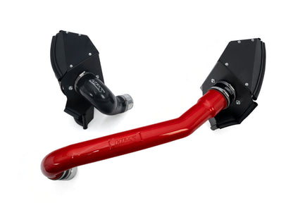 HPS Performance Air Intake Kit with Heat Shield, 2021-2025 BMW M3 G80 3.0L Turbo, Red 827-772R