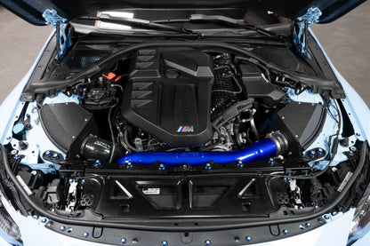 HPS Performance Air Intake Kit with Heat Shield, 2023-2025 BMW M2 G87 3.0L Turbo, Blue 827-772BL
