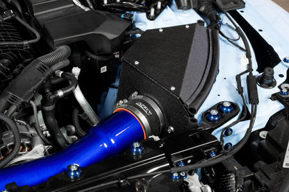 HPS Performance Air Intake Kit with Heat Shield, 2021-2025 BMW M3 G80 3.0L Turbo, Red 827-772R