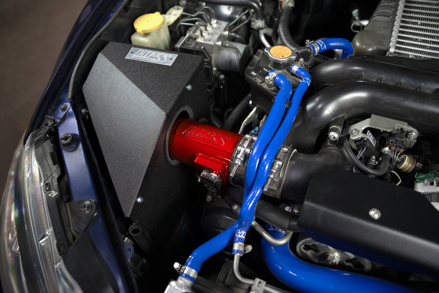 HPS Performance Air Intake Kit with Heat Shield, 2008-2014 Subaru Impreza WRX 2.5L Turbo, 827-778