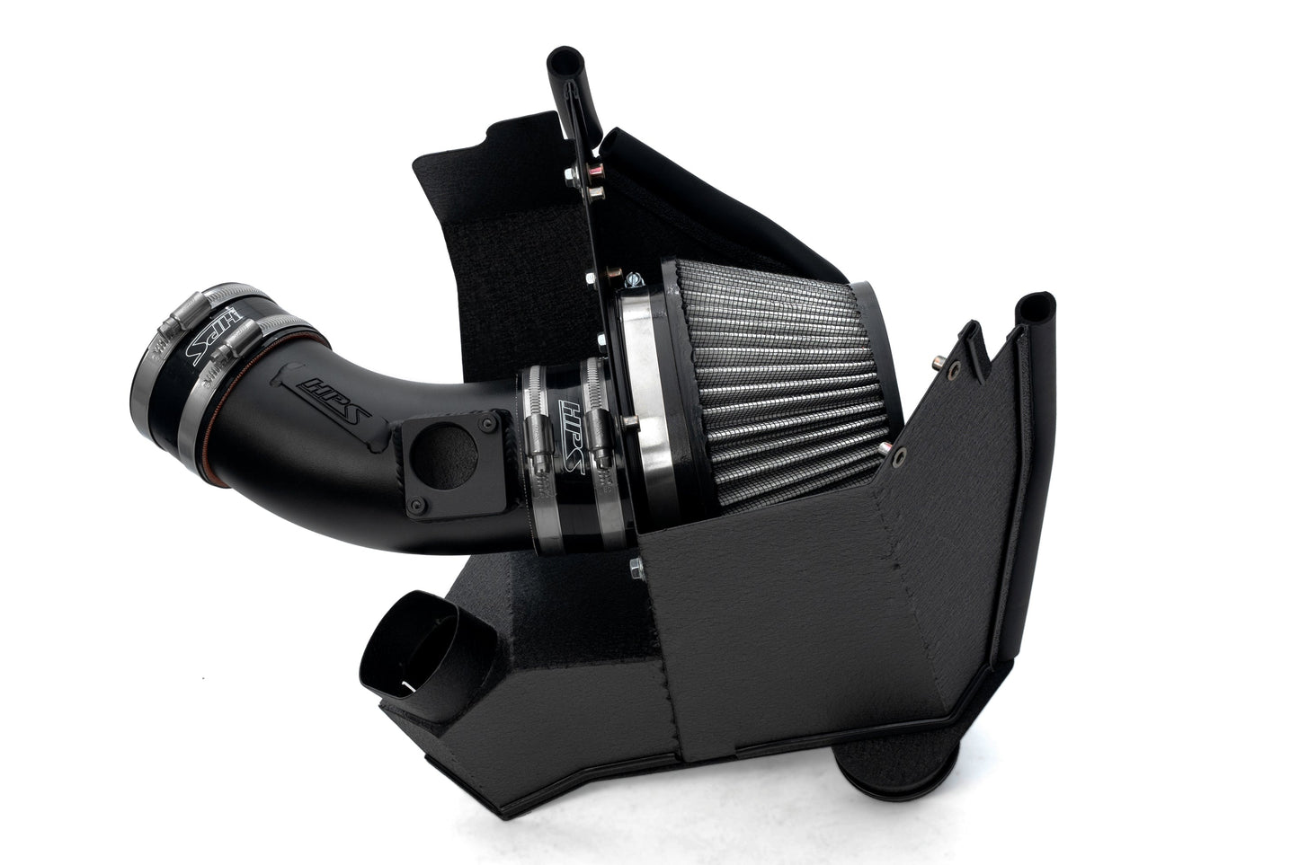 HPS Performance Air Intake Kit with Heat Shield, 2021-2025 Acura TLX Type S 3.0L Turbo, Black 827-783WB