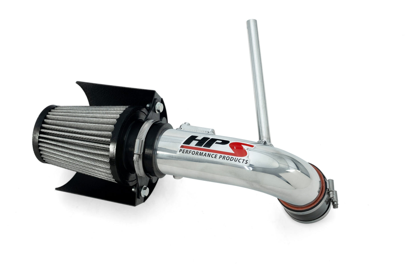 HPS Performance Products Air Intake Kit with Heat Shield, 2010-2015 Toyota Prius 1.8L, Polished 827-784P