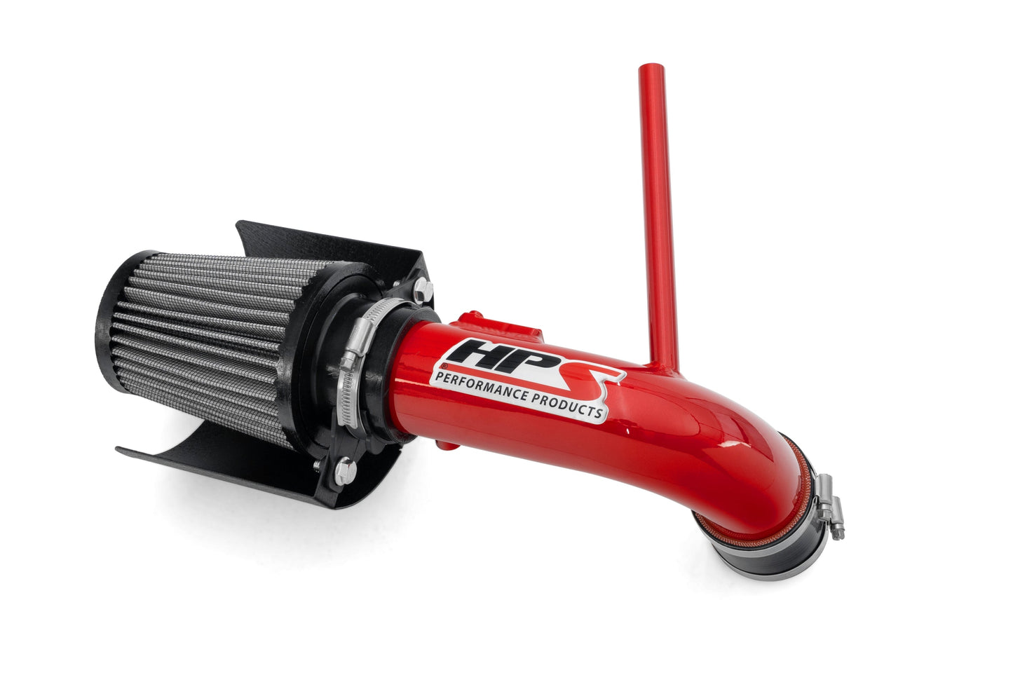 HPS Performance Products Air Intake Kit with Heat Shield, 2010-2015 Toyota Prius 1.8L, Red 827-784R