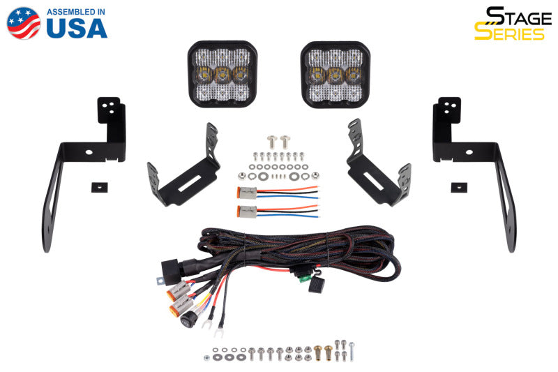 Diode Dynamics 07-18 Jeep JK Wrangler SS5 Bumper LED Pod Light Kit - Sport Yellow Combo DD7284 DD7284 User 7