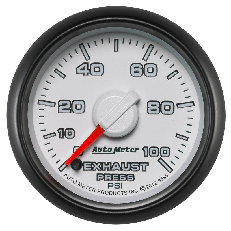 Autometer 2-1/16" Exhaust Pressure, 0-100 Psi, Stepper Motor Gen 3 Dodge Factor 8595 Photo - Primary