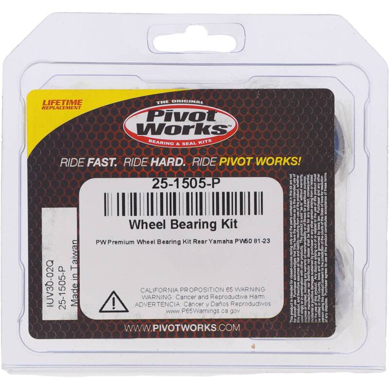 Pivot Works Yamaha Wheel Bearing Kit Premium Bearings 25-1505-P 25-1505-P Photo - Primary