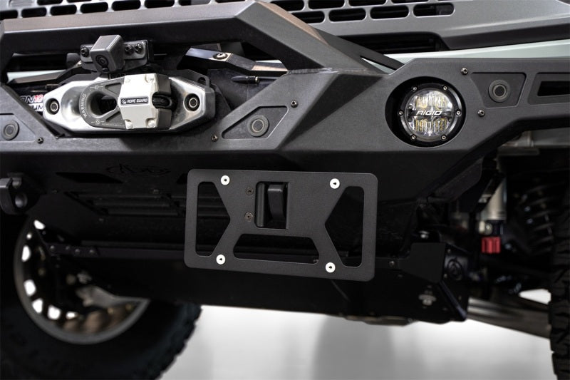 Addictive Desert Designs Clevis Mounted Front License Plate Bracket AC9905201NA AC9905201NA Photo - Mounted