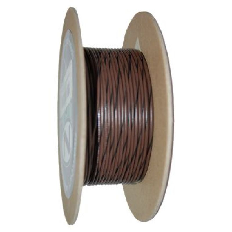NAMZ OEM Color Primary Wire 100ft. Spool 18g - Brow/Black Stripe NWR-10-100 NWR-10-100 Photo - Primary