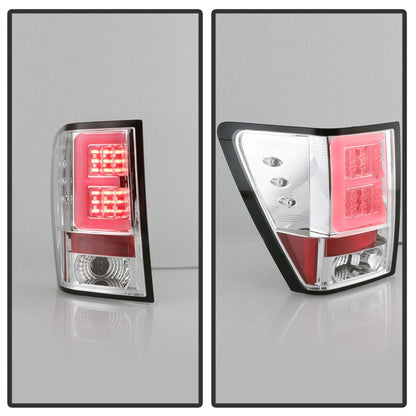 Spyder Jeep Grand Cherokee 05-06 Version 2 Light Bar LED Tail Lights - Chrome 5085832 5085832 Photo - Unmounted