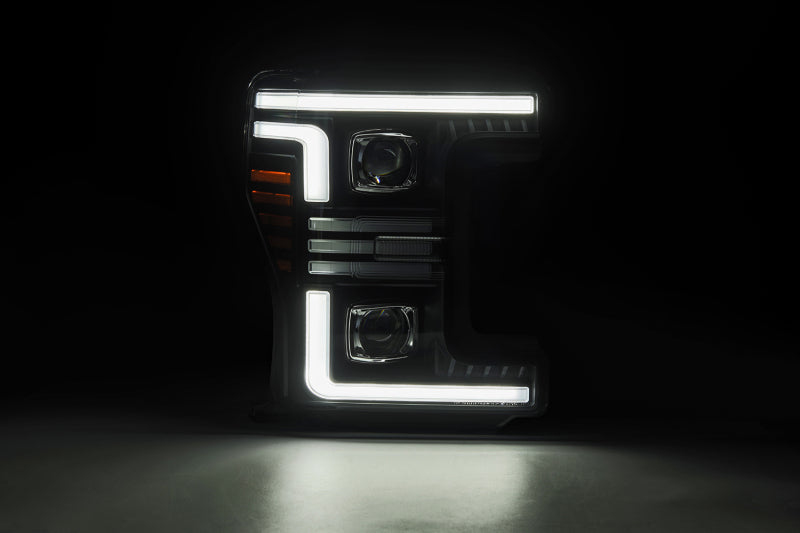 AlphaRex 17-19 Ford F-250/350/450/550  Super Duty PRO-Series Proj Headlights Black w/SeqSig & DRL 880321 880321 User 1