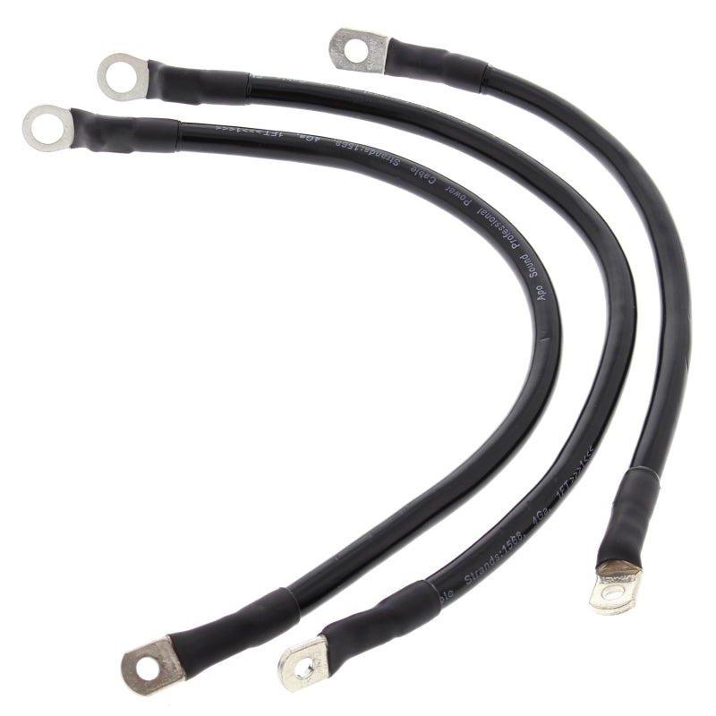 All Balls Racing 86-88 Harley FXR Super Glide Battery Cable Kit Black 79-3003-1 79-3003-1 Photo - Primary