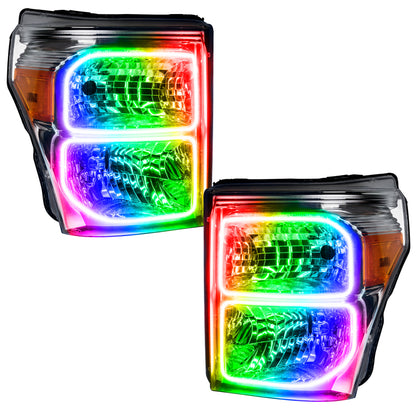ORACLE Lighting Oracle 11-16 Ford F250/350 LED HL - ColorSHIFT w/o Controller 8158-334 8158-334 Photo - Primary