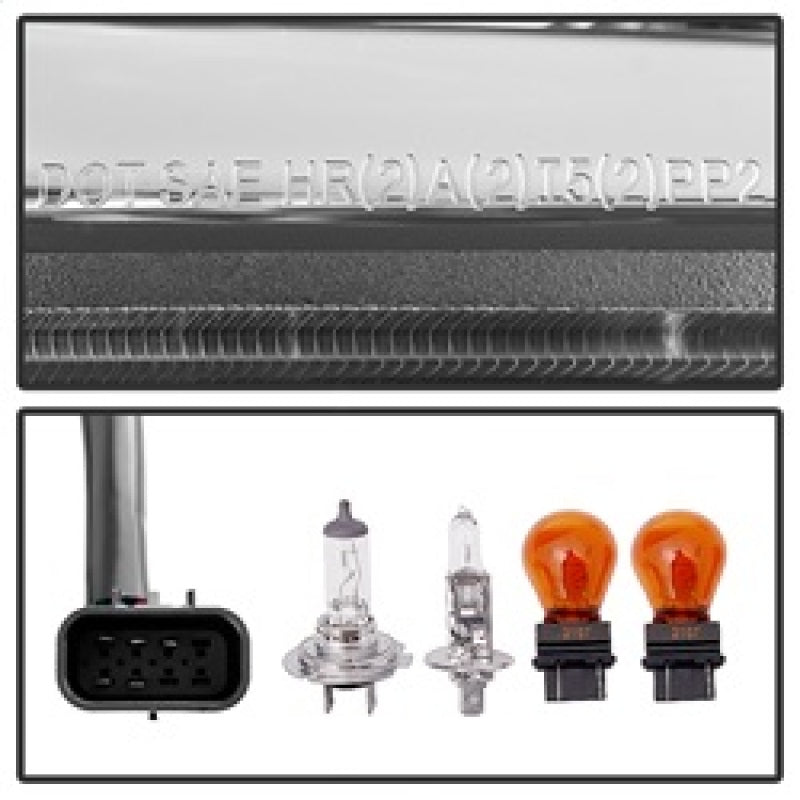 Spyder Chevy Silverado 2014-16 2500 HD Projector Headlights Light Bar DRL Chrm PRO-YD-CSHD14-LBDRL-C 5081049 5081049 Photo - Unmounted