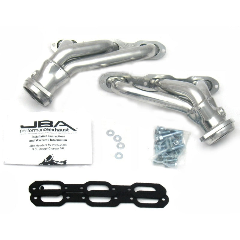 JBA 05-10 Chrysler 3.5L V6 1-5/8in Primary Silver Ctd Cat4Ward Header 1920SJS 1920SJS Photo - Primary