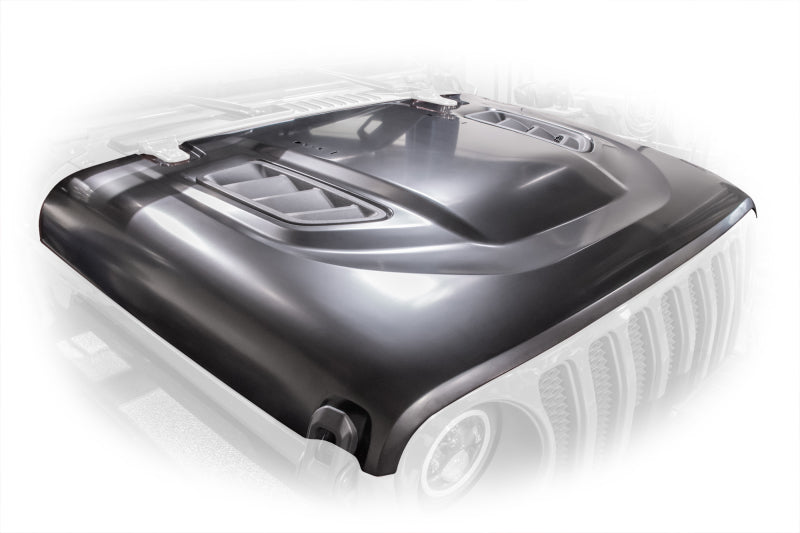 DV8 Offroad 18+ Jeep JL Rubicon Replica Hood HDMBJL-TA HDMBJL-TA Photo - Primary