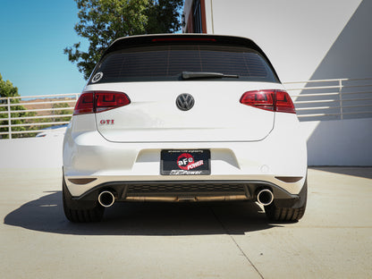 aFe MACHForce XP 3in-2.5in SS Exhaust Cat-Back 15-17 Volkswagen GTI (MKVII) L4-2.0L (t) - Polished 49-36418-P 49-36418-P Photo - Mounted