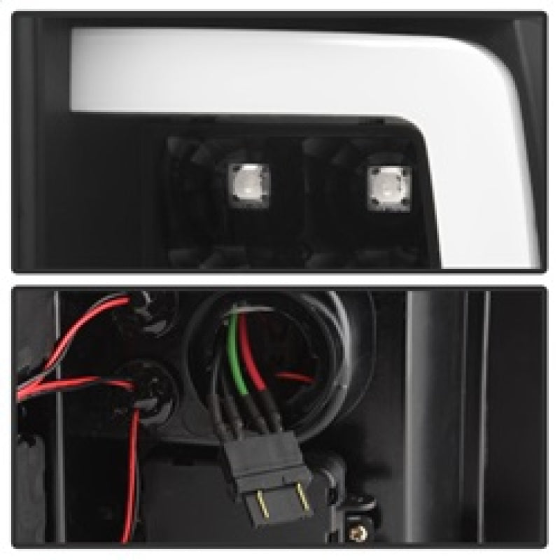 Spyder 07-13 Silverado (Will Not Work w/2010 921 Bulb) V3 LED Tail Lghts Blk ALT-YD-CS07V3-LBLED-BK 5084088 5084088 Photo - Unmounted