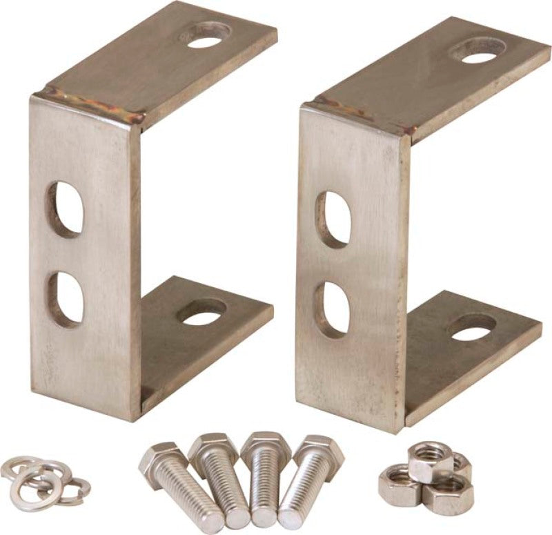 Kentrol 87-95 Jeep Wrangler YJ Rear Bumper Brackets Pair - Polished Silver 30527 30527 Photo - Primary