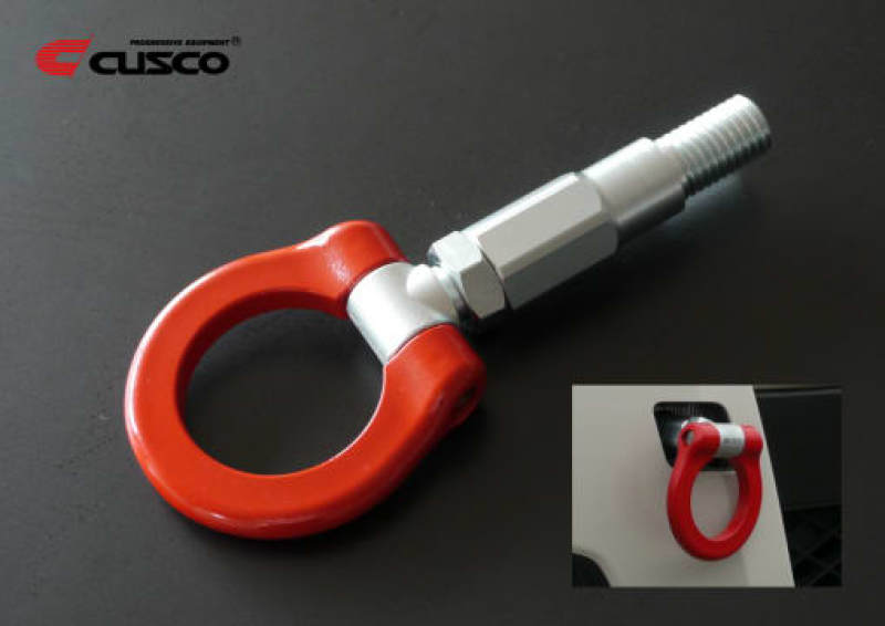 Cusco 2013+ Honda Fit M22 x 2.5mm Front Red Steel Folding-Type Tow Hook 3A2 017 F 3A2 017 F User 1