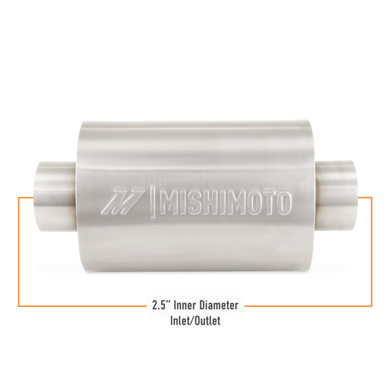 Mishimoto Universal Resonator with 2.5in Inlet/Outlet - Brushed MMEXH-RES-25BR MMEXH-RES-25BR User 1