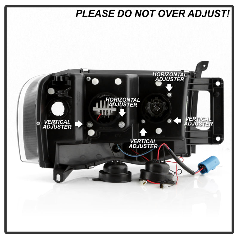 Spyder Dodge Ram 1500 02-05/Ram 2500/3500 03-05 High-Power LED Headlights - Black PRO-YD-DR02V2PL-BK 5088079 5088079 User 5