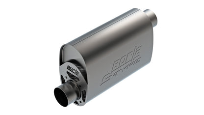 Borla CrateMuffler LS3 3in Offset In/Offset Out 14in x 4.35in x 9.10in Oval Muffler S-Type 400959 400959 Photo - Primary