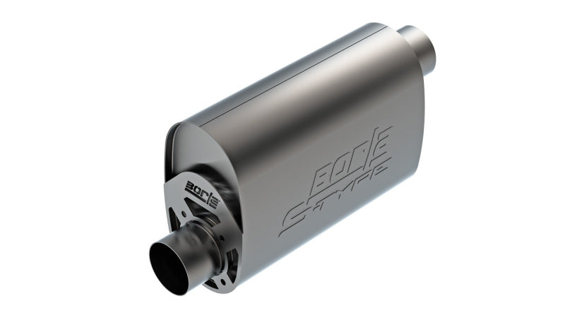Borla CrateMuffler LS3 3in Offset In/Offset Out 14in x 4.35in x 9.10in Oval Muffler S-Type 400959 400959 Photo - Primary