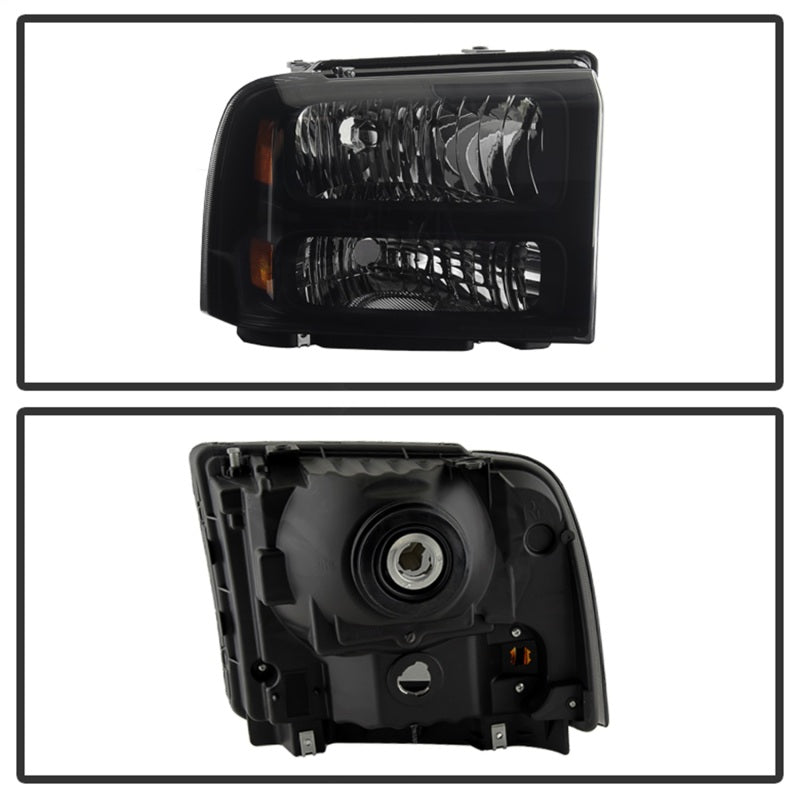 SPYDER Xtune Ford F250/350/450 Super Duty 05-07 Crystal Headlights Black Smoked HD-JH-FS05-AM-BSM 9030444 9030444 Photo - Unmounted