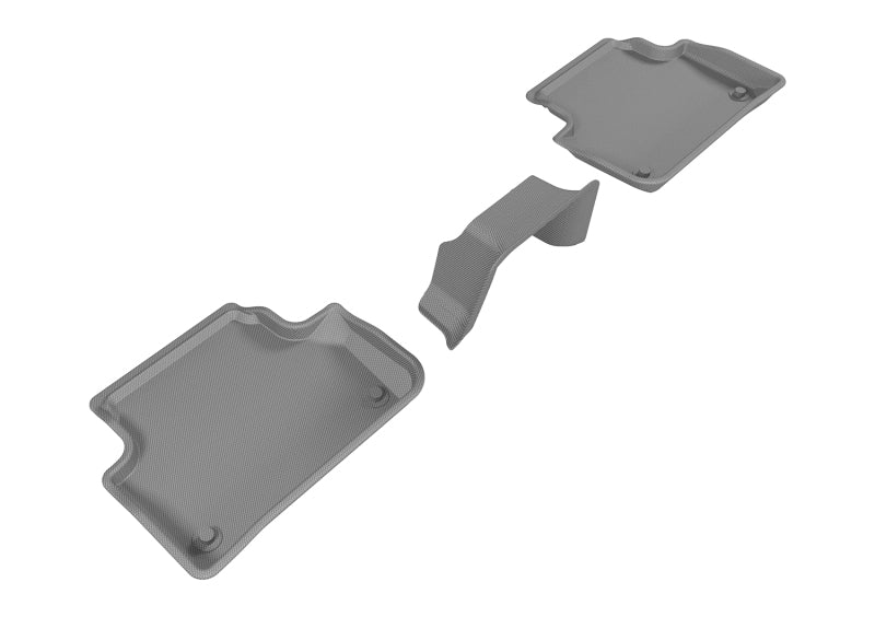 3D MAXpider 2017-2019 Audi A4/S4/A5 Sportback/S5 Sportback Kagu 2nd Row Floormats - Gray L1AD04221501 L1AD04221501 Photo - Primary