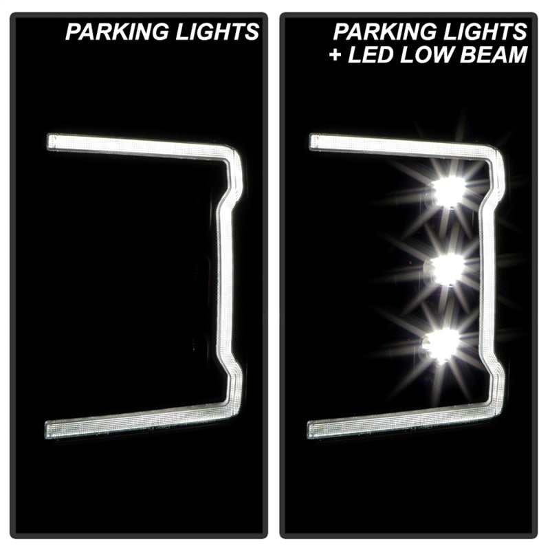 Spyder Ford F-250/F-350/F450 17-18 Full LED Headlights Chrome PRO-YD-FS17HALAP-SEQ-BK 5087430 5087430 Photo - Unmounted