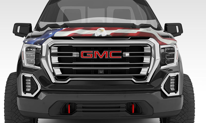 Stampede Vigilante Premium Hood Protector,American Flag w/Eagle,For 15-19 GMC 2057-30 Photo - Mounted