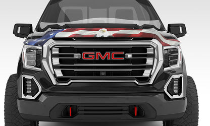 Stampede 2007-2014 GMC Yukon Excludes Hybrid Models Vigilante Premium Hood Protector - Flag 2040-30 2040-30 Photo - Mounted