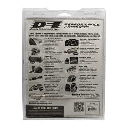 DEI Pipe Shield 4in w x 8in - w/ Stainless Steel Clamps - Titanium 10453 10453 Photo - Unmounted