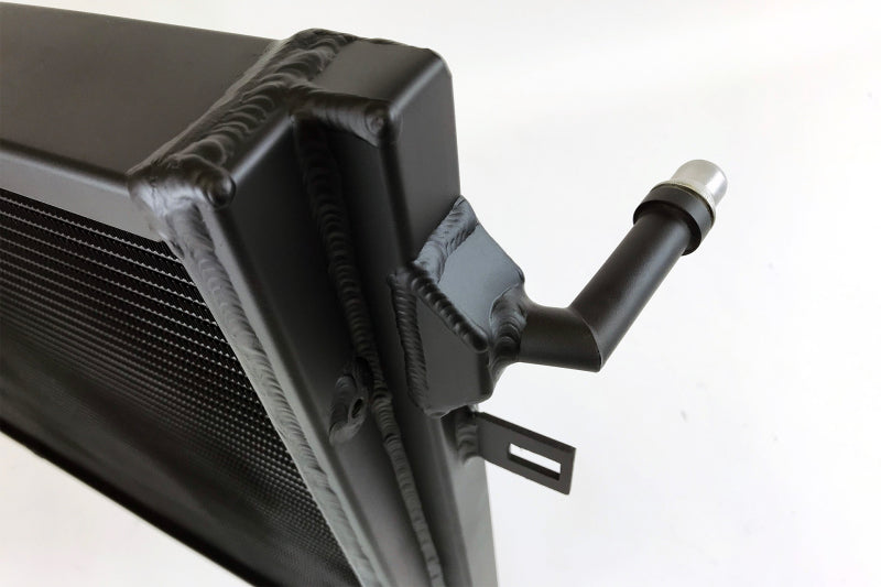 CSF BMW B58/B48 Front Mount Triple-Pass Heat Exchanger w/Rock Guard - Black 8131B 8131B Photo - Close Up