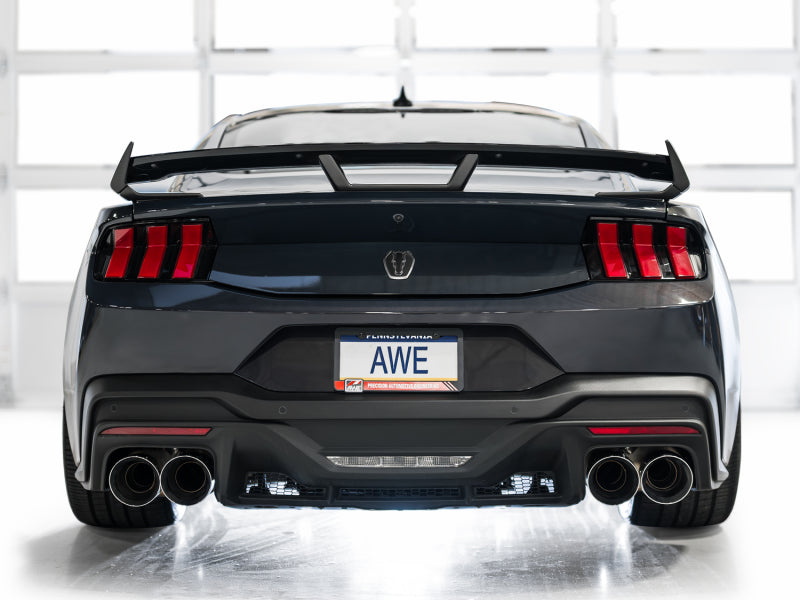 AWE Tuning AWE 2024 Ford Mustang Dark Horse S650 RWD SwitchPath Catback Exhaust w/ Quad Chrome Silver Tips 3025-42375 3025-42375 Photo - Mounted