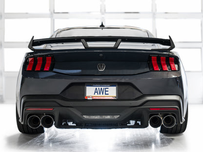 AWE Tuning AWE 2024 Ford Mustang Dark Horse S650 RWD SwitchPath Catback Exhaust w/ Quad Chrome Silver Tips 3025-42375 3025-42375 Photo - Mounted