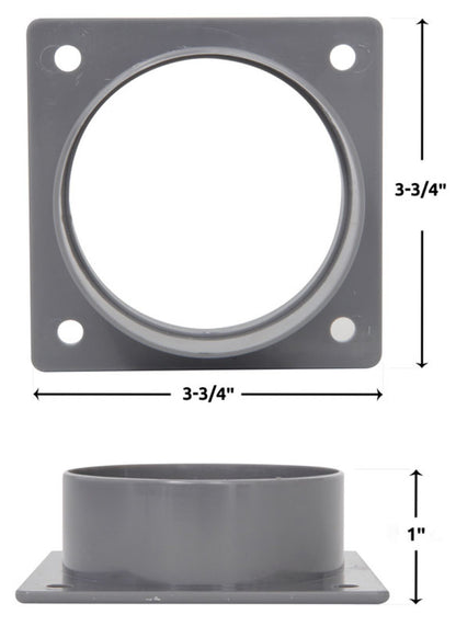Spectre Air Duct/Intake Tube Mounting Plate 3in. Outlet 8148 8148 Technical Drawing