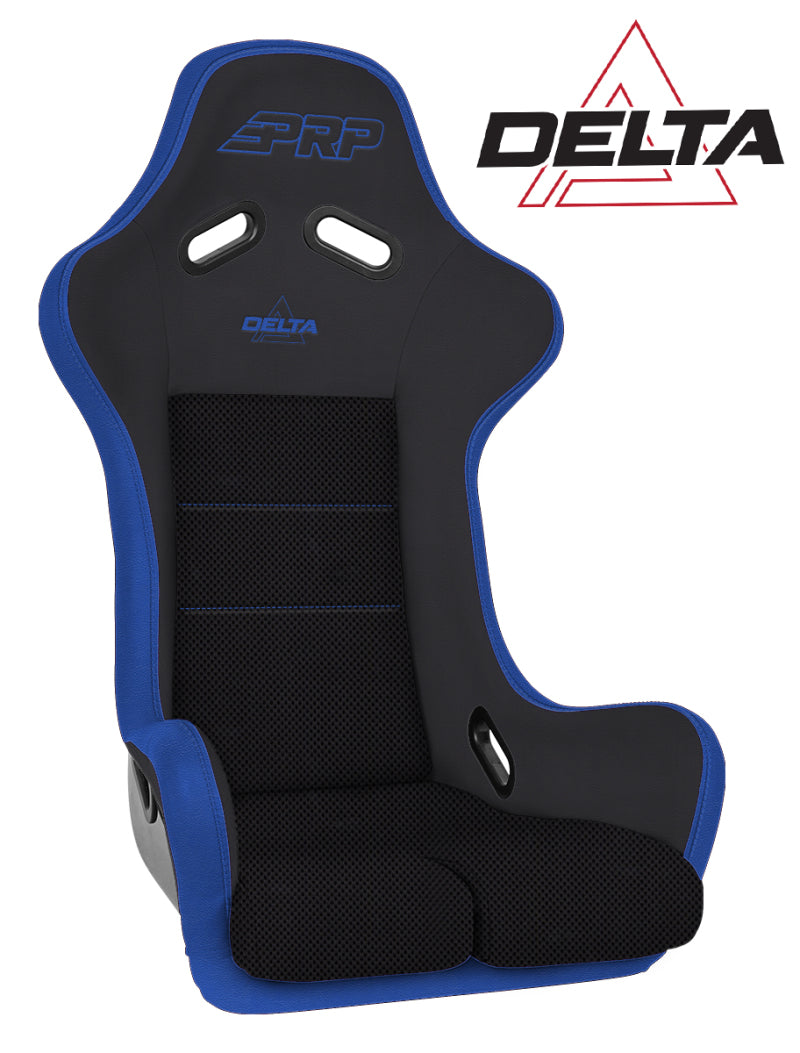 PRP Seats PRP Delta Composite Seat- Black/Blue (PRP Blue Outline/Delta Blue- Blue Stitching/201-263-201-V) A37F-V A37F-V Photo - Primary