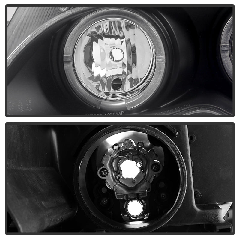 Spyder BMW E46 3-Series 02-05 4DR Projector Headlights 1PC LED Halo Blk PRO-YD-BMWE4602-4D-AM-BK 5042415 5042415 User 1