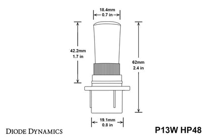 Diode Dynamics P13W HP48 LED - Cool - White (Pair) DD0188P DD0188P User 4