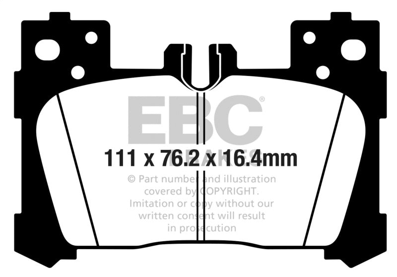 EBC 2018+ Lexus LC500 5.0L Redstuff Rear Brake Pads DP32324C DP32324C Photo - Primary