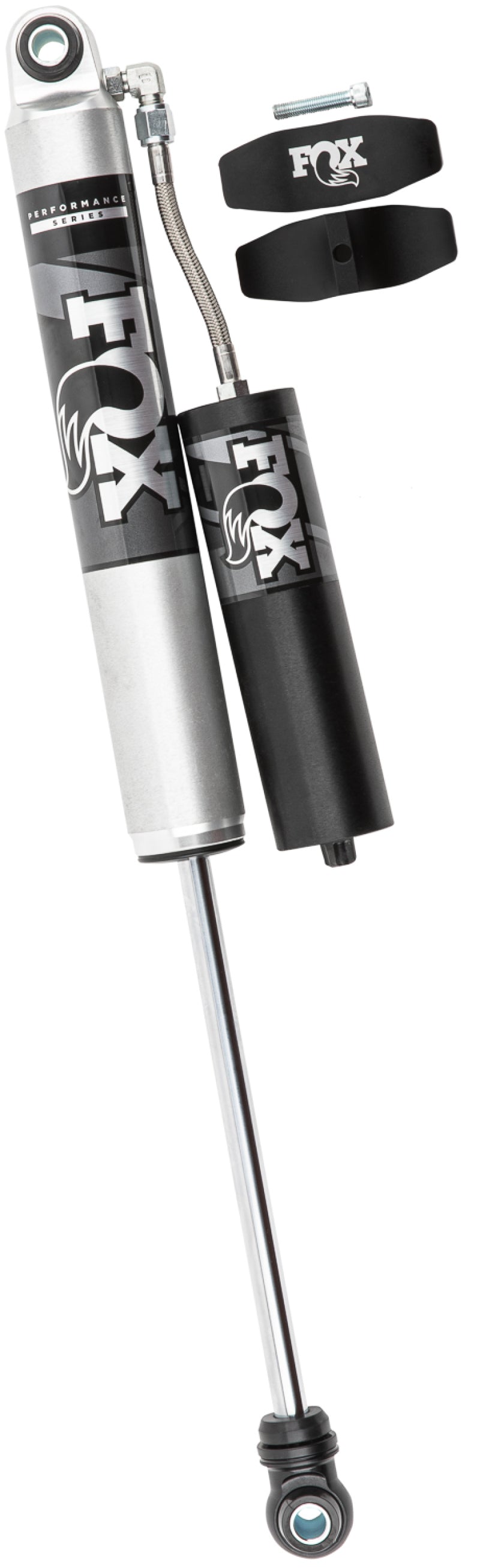 FOX 20+ GM 2500/3500 HD 2.0 Performance Series Smooth Body Reservoir Rear Shock 0-1in Lift 985-24-243 985-24-243 Photo - out of package