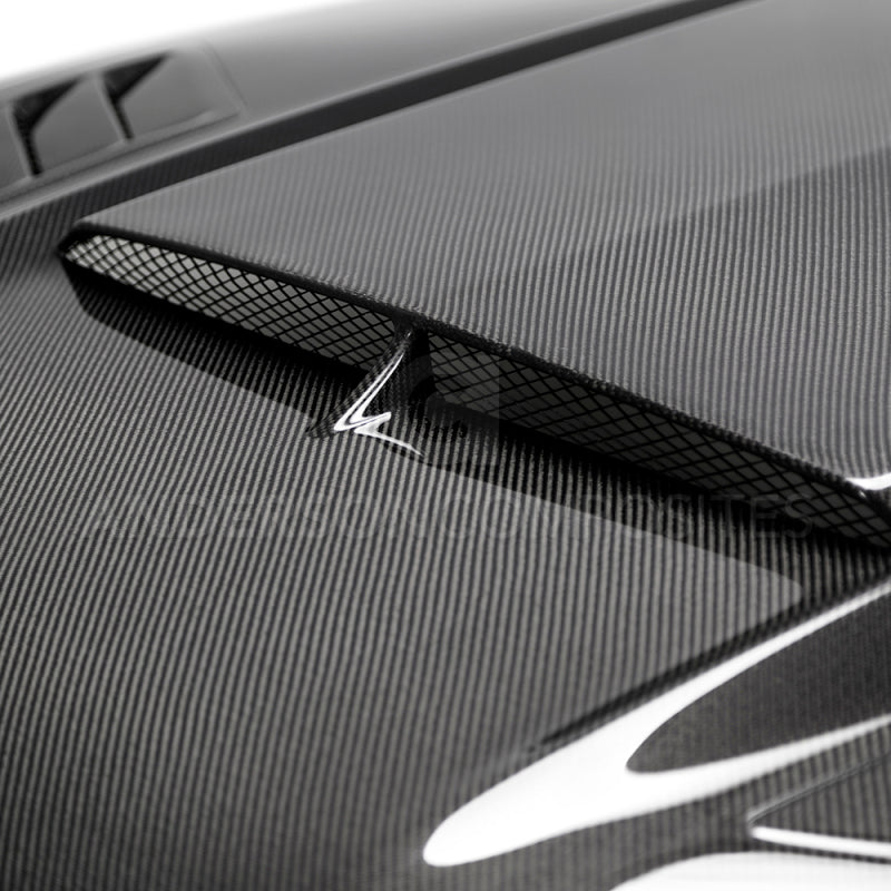 Anderson Composites 2018-2019 Ford Mustang Ram Air Double Sided Carbon Fiber Hood AC-HD18FDMU-AB-DS AC-HD18FDMU-AB-DS User 3