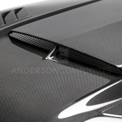 Anderson Composites 2018-2019 Ford Mustang Ram Air Double Sided Carbon Fiber Hood AC-HD18FDMU-AB-DS AC-HD18FDMU-AB-DS User 3